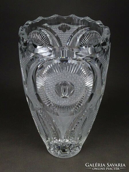 1K422 Hatalmas kristály váza 27.5 cm