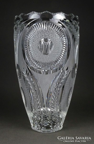 1K422 Hatalmas kristály váza 27.5 cm