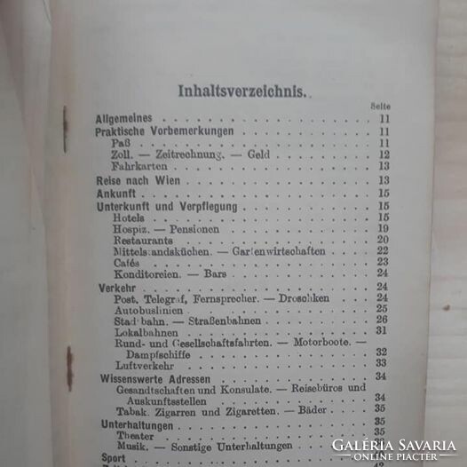 Art deco Vienna guidebook+map in German (1927)