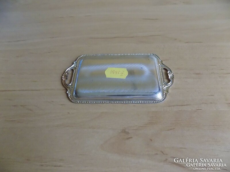 Italy courmayeur - monte bianco souvenir small metal tray 6*10.5 cm (2/p)