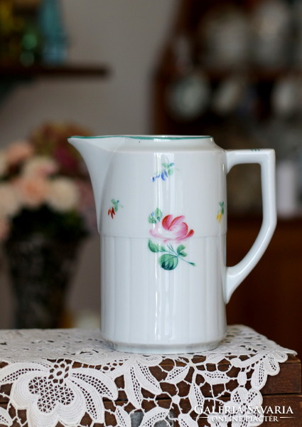 Antique elbogen, hand painted, beautiful, porcelain pourer, large size