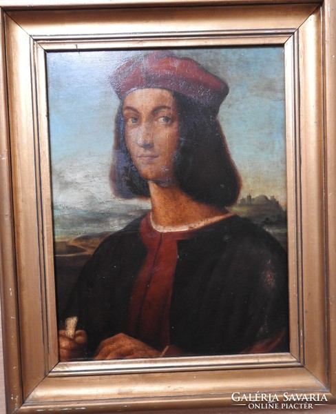 Portrait of a Young Man after Raffaello Santi by Viktor Jenei is a gallery painting