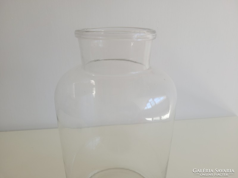 Régi vintage nagy méretű befőttes dunsztos üveg 6 L