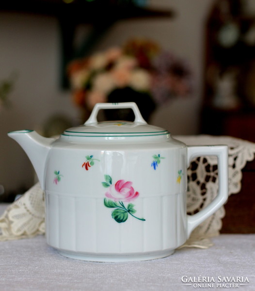 Antique elbogen, hand-painted, beautiful, large porcelain jug, teapot