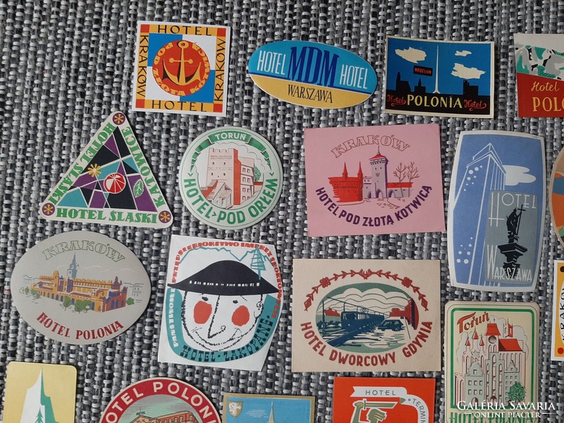 Polish suitcase stickers