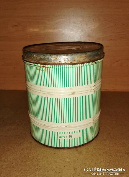 Retro  lisztes doboz fémdoboz fűszertartó 18,5 cm magas (s-1)