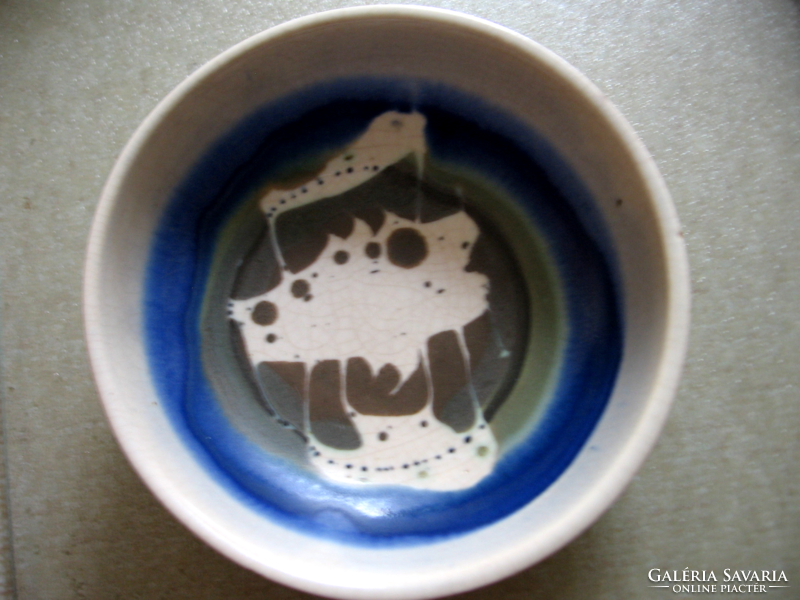 Collector scottish ceramic aviemore studio bowl with abstract pattern