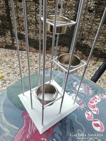 Metal candle holder 41 cm