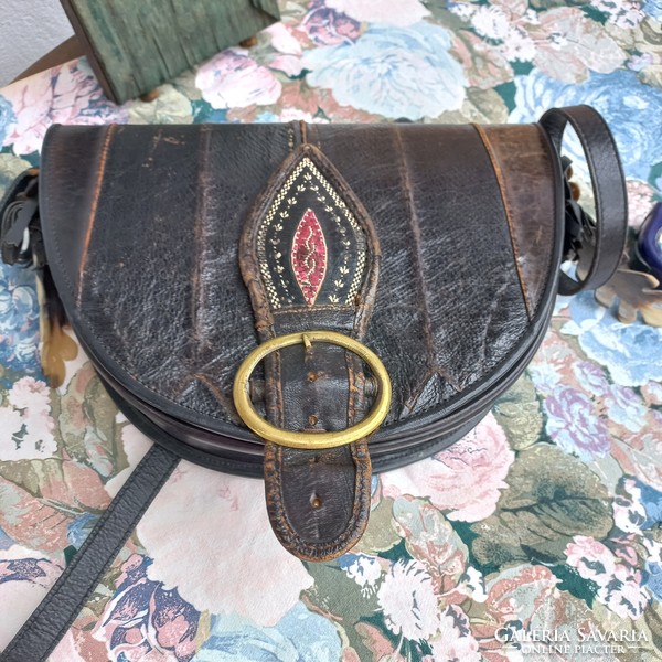 Austrian leather shoulder bag