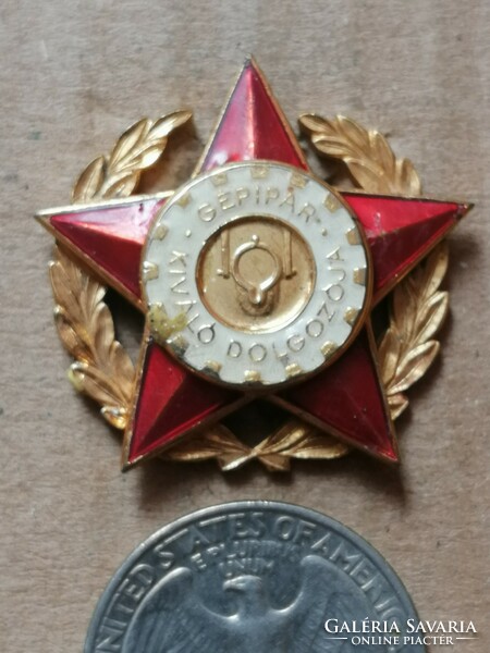 Kádár - excellent worker of the machine industry, 1970 award