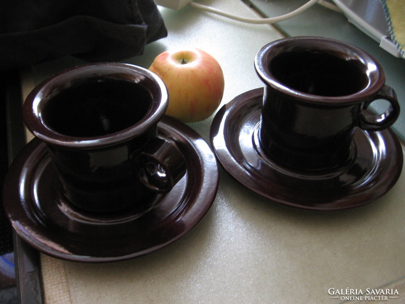 Skandináv csokoládé barna csésze pár