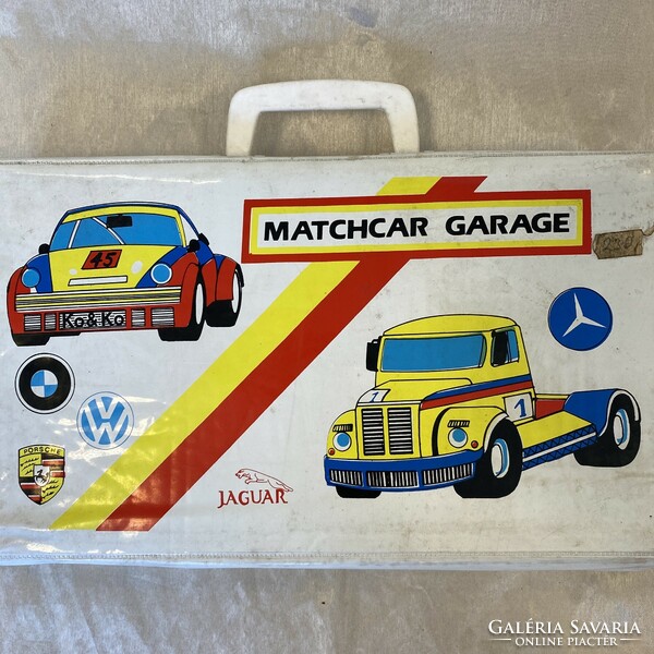 Retro Matchcar Garage matchbox tároló táska