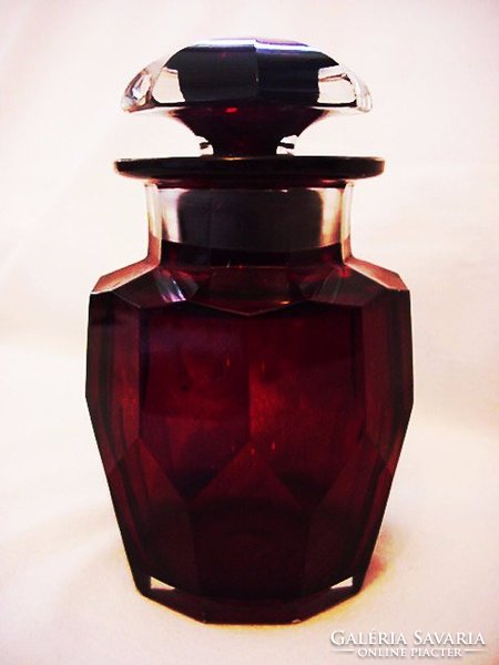 Antique ruby pickled Bieder pharmacy glass rarity!