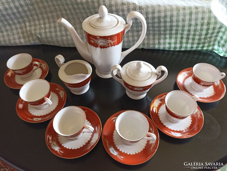 Old 6-person marked Chinese coffee set