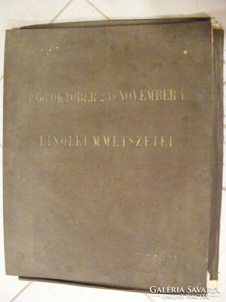 Don't forget October 23, 1956 - 11 linocuts by Zoltán Váli in a folder