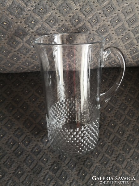 Vintage cam glass jug, early 20th century.