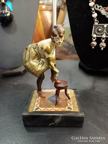 Antik Erotikus Bronz Szobor