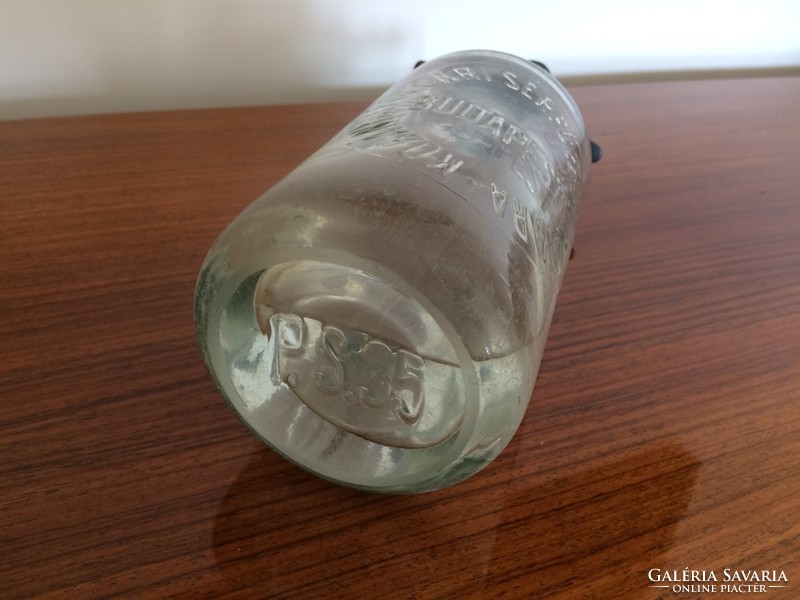 Old small soda bottle in Kőbánya civil brewer's brewery budapest 1933