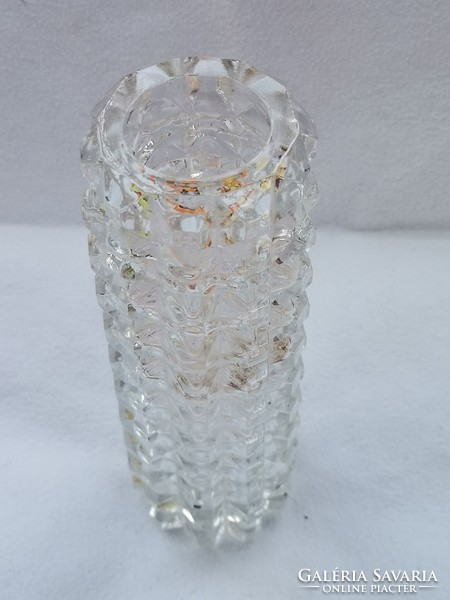 Antique glass vase, crystal vase, flower holder glass ornament, gift glass vase, women's day gifts