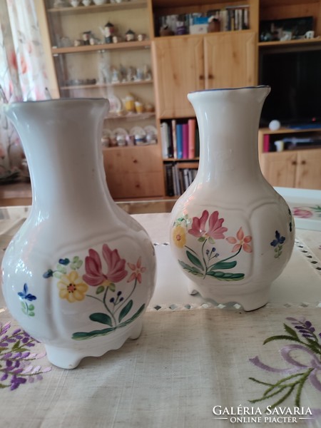 Herend majolica vases