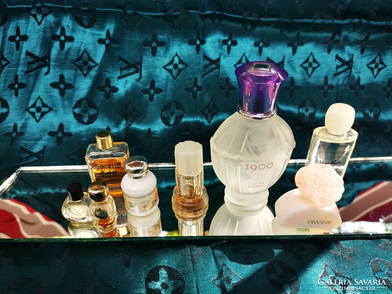 9 luxury perfumes, small missing from each. Vintage perfume bottle for decoration, gift!