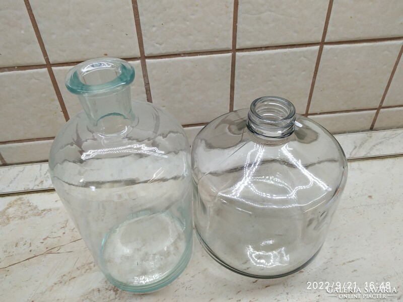 2 old pharmacy apothecary bottles for sale!