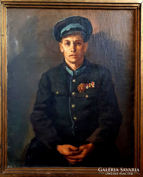 Portré 1952 olajfestmény