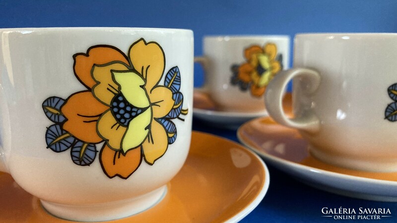 Alföldi showcase bella yellow flower coffee set