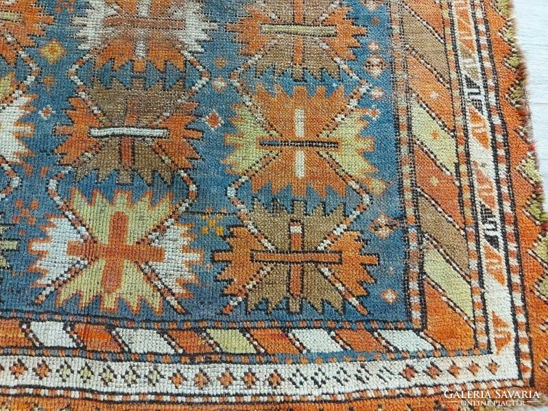 Antik kaukázusi minta 93x100 kézi csomó gyapjú perzsa szőnyeg MM_303_
