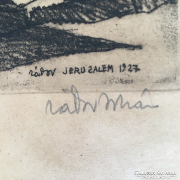 Zádor István, Jeruzsálem, 1927, ritka