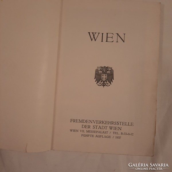 WIEN   Fremdenverkehrsstelle der Stadt Wien    1937