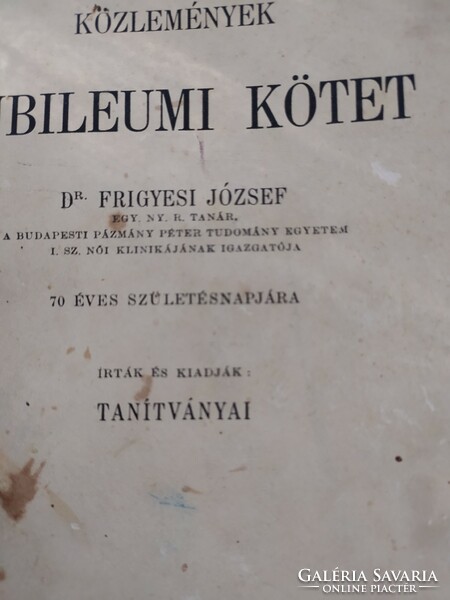 Szülészeti és nőgyógyászati közlemények  Jubileumi kötet  1945-46