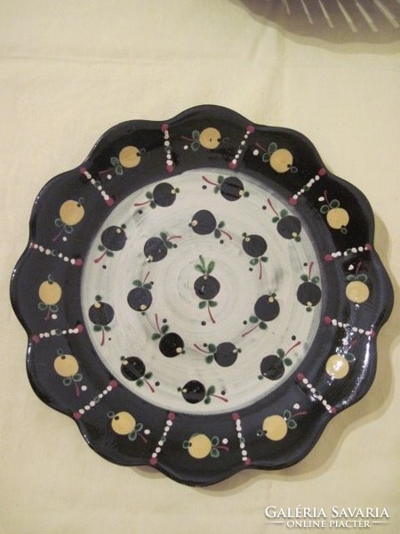 Hódmezővásárhely ceramic wall plate wall plate 29 cm in diameter