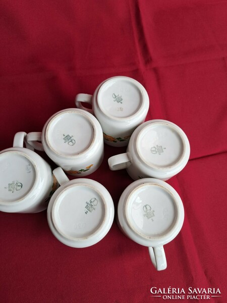 Retro cocoa lubiana floral flower pattern mug mugs nostalgia collector's item