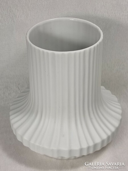 Heinrich germany marked, German brand, unpainted biscuit porcelain vase, circa 1960-70.