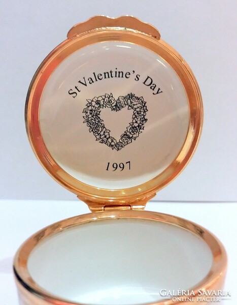 English enamel box valentine for my love