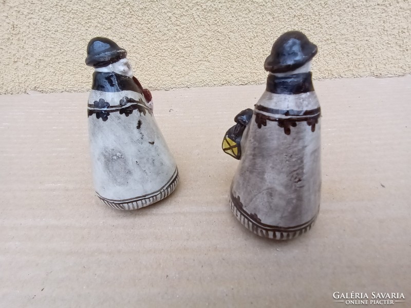 A very rare Zilzer Hajnalka miniature ceramic pair