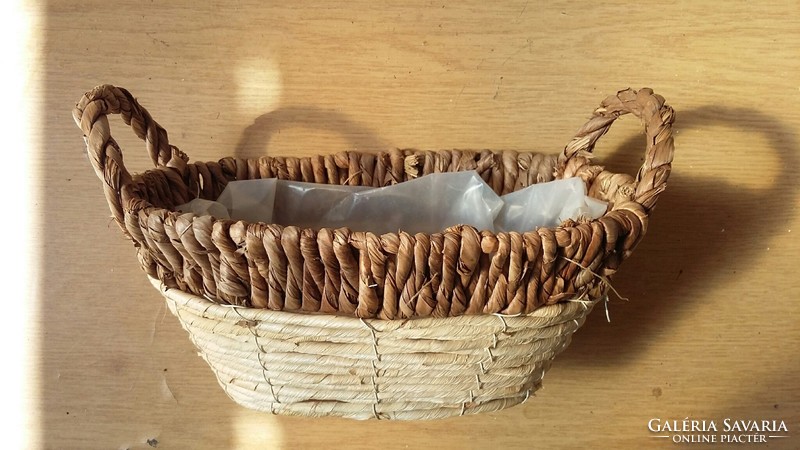 Braided flower basket