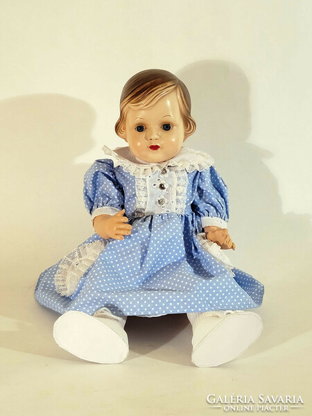 Schoberl & Becker Celluloid Kislány Baba 43 46cm Cellba Doll Antik Régi Lány Játékbaba Mermaid Sellő