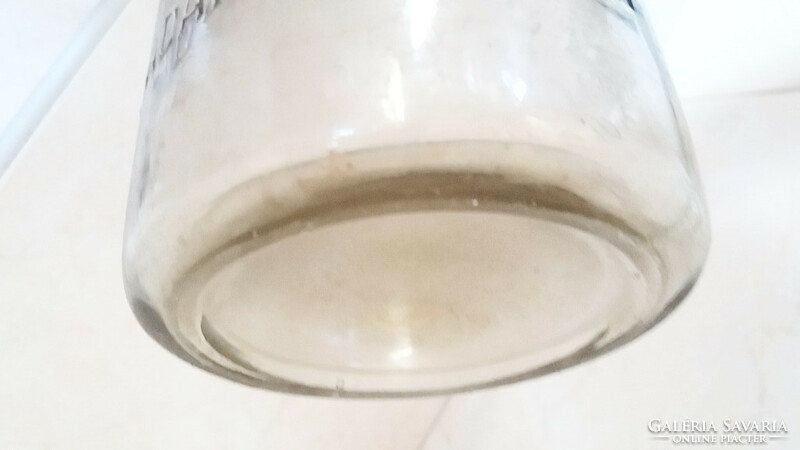 Régi tejes üveg OMTK domború feliratos tejesüveg 1 literes