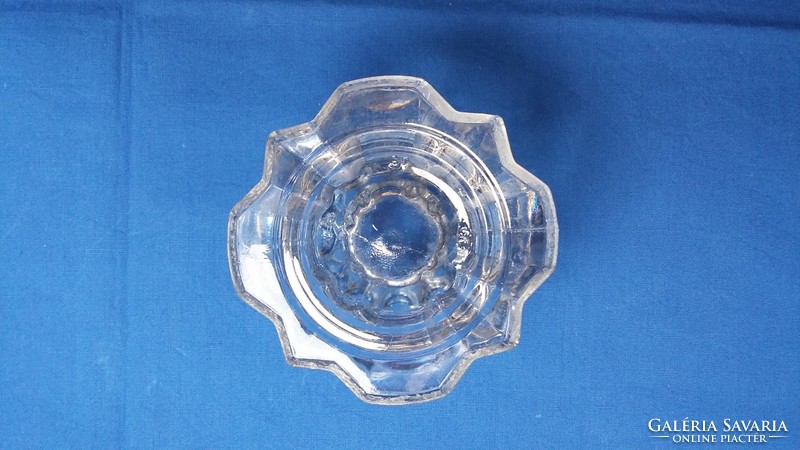 Old glass candlestick