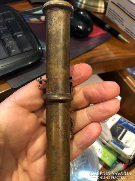 XIX. Century bronze pocket cannon, in perfect condition, for collectors.