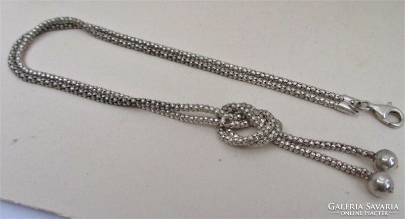 Beautiful silver necklaces made of diamond-cut eyes