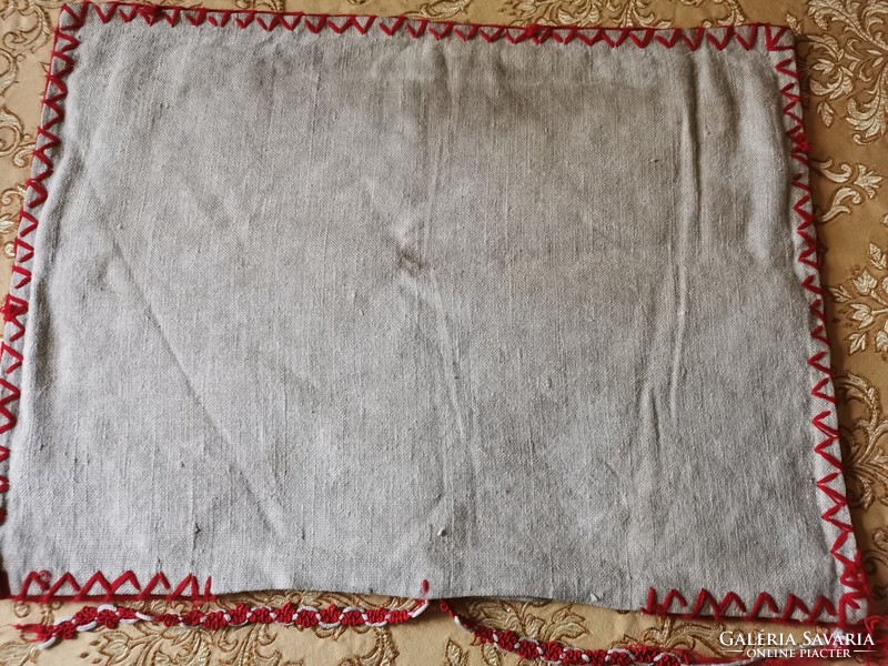 Written embroidered pillowcase from Kalotaszeg