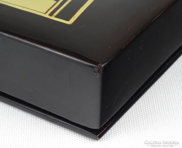 1K540 old female-shaped lacquer box card box 15.5 X 20.5 Cm