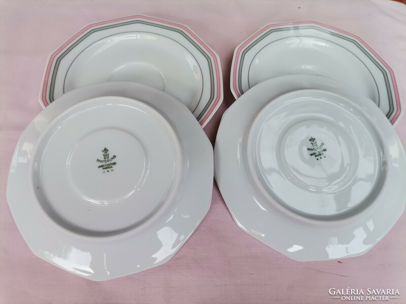 Winterling Bavaria 4 small plates, German porcelain plate set, antique porcelain small plate