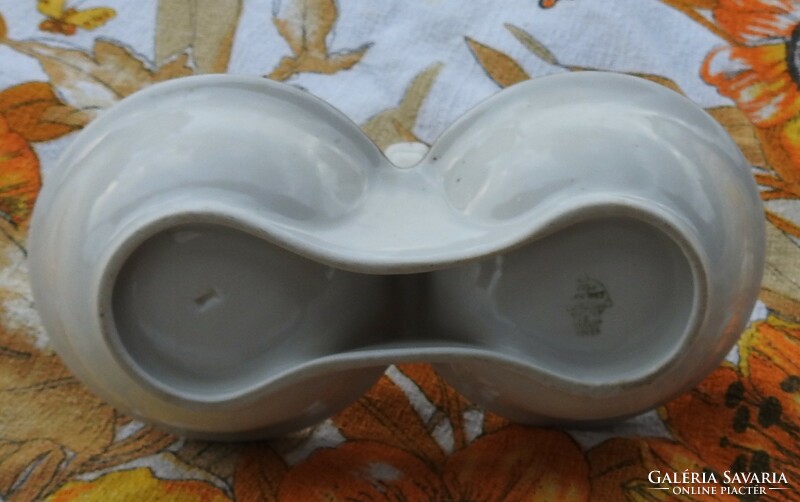 Antique Zsolnay table spice holder - with a rare pattern
