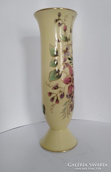 Zsolnay vase with orchid pattern 27 cm
