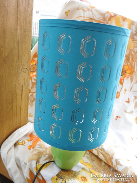 Elegant turquoise esto table lamp