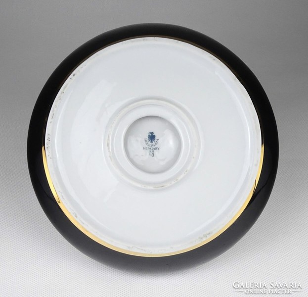 1K580 Yurcsák pattern Hollóháza porcelain ashtray 17 cm